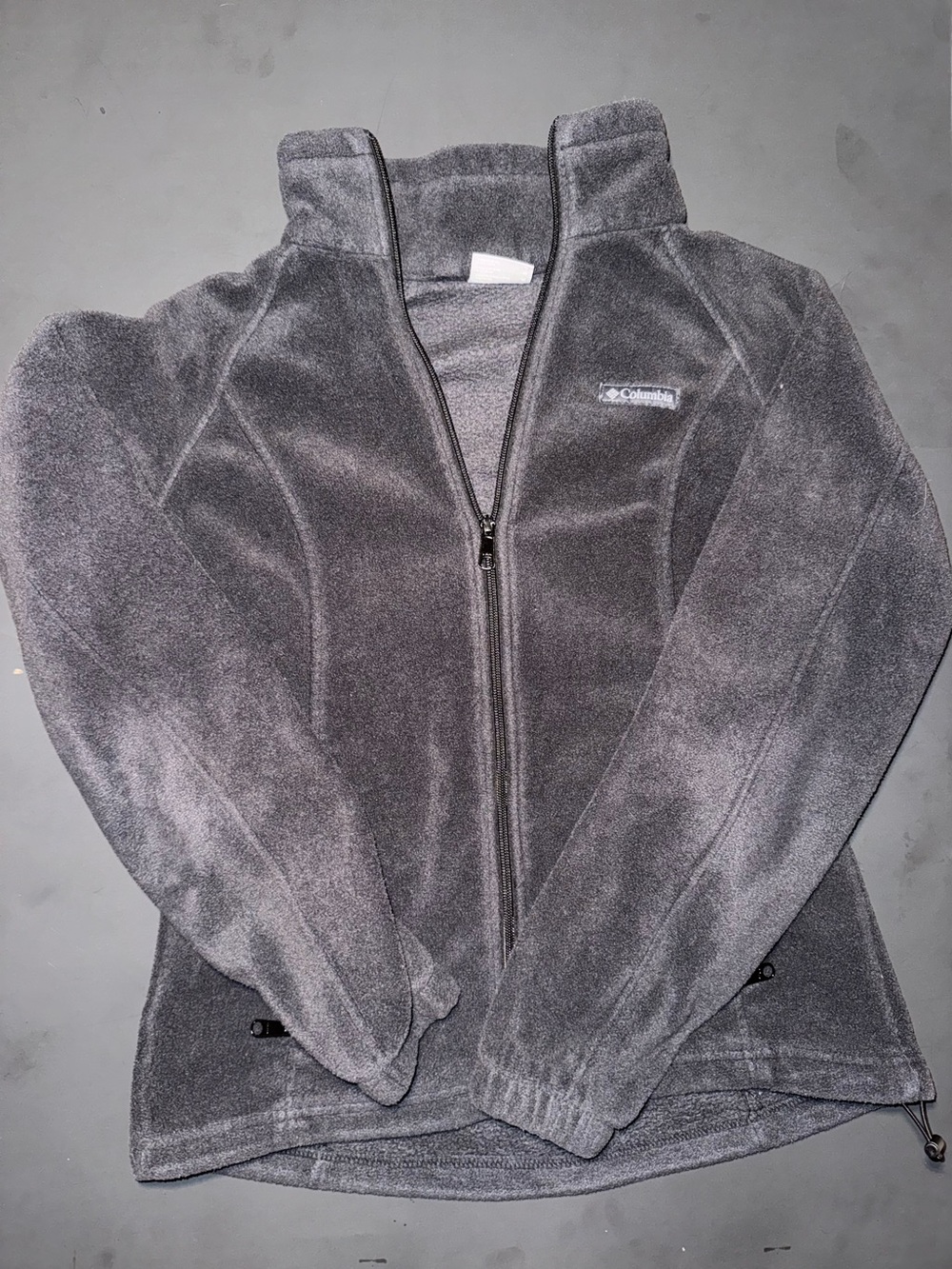 Columbia Women's Dark Gray Teddy Fleece Full-Zip Jacket